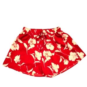 Shein Floral Red Women's Shorts
